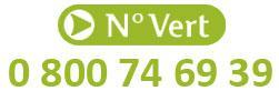 Numéro vert 0 800 74 69 39